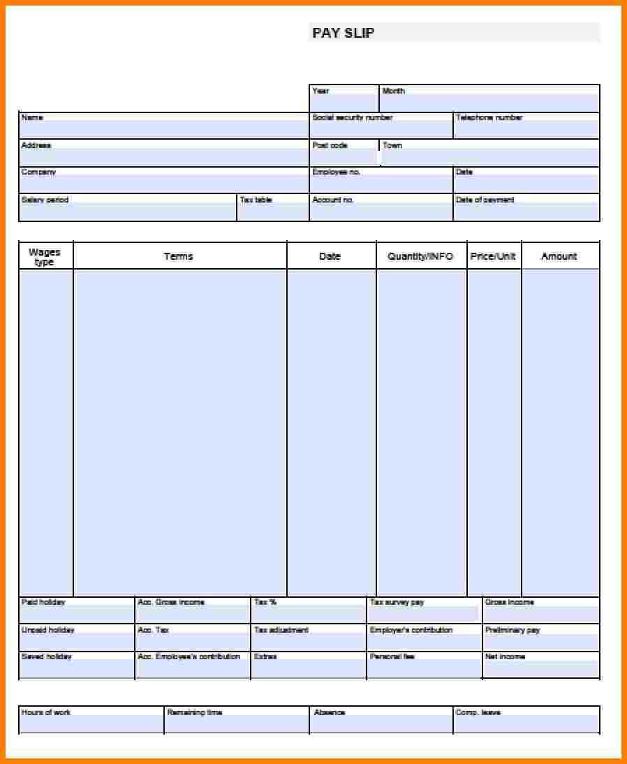 029 Walmart Pay Stub Template Ideas Blank Top Pdf ~ Thealmanac Throughout Blank Pay Stubs Template