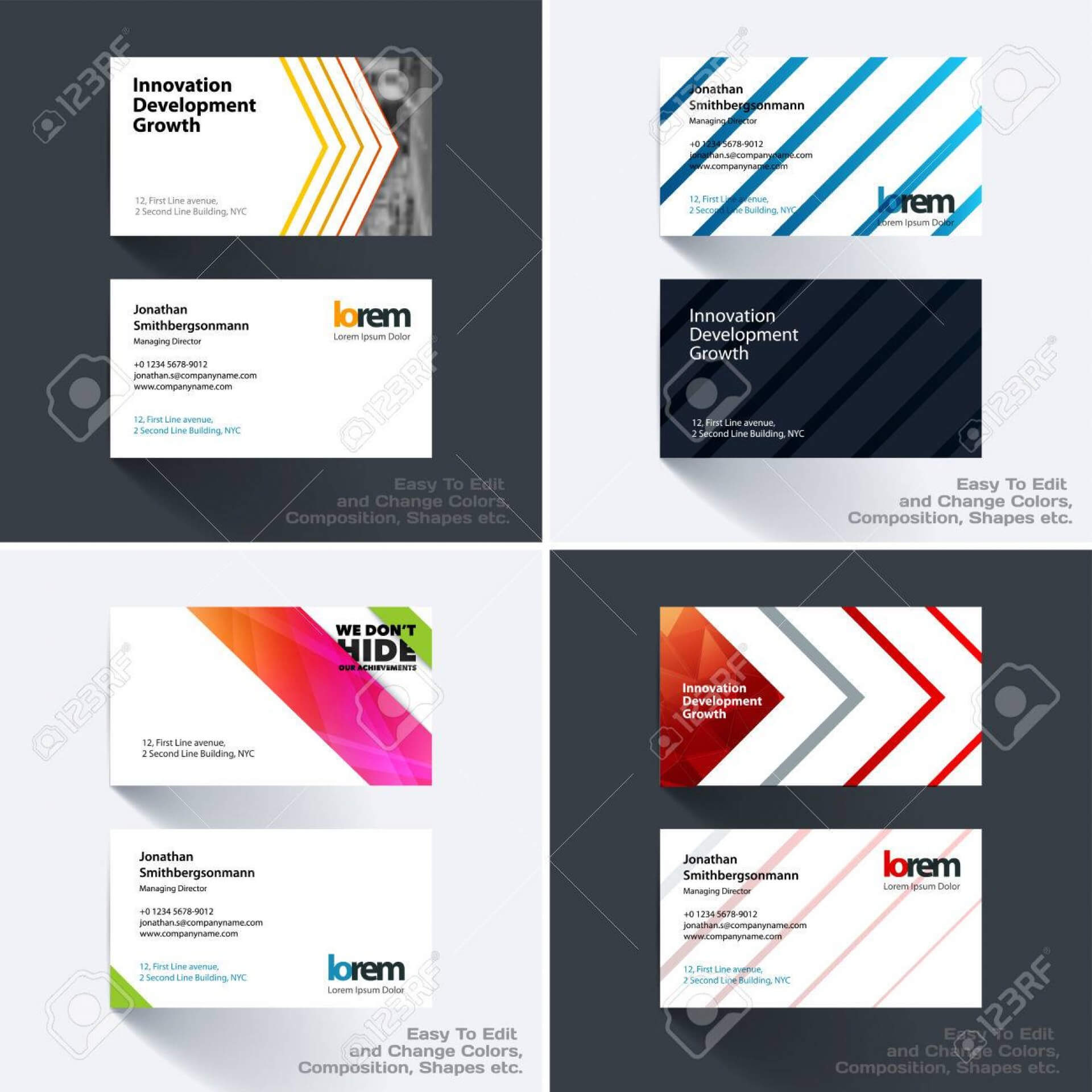 030 Home Construction Vector Logo With Business Card With Construction Business Card Templates Download Free
