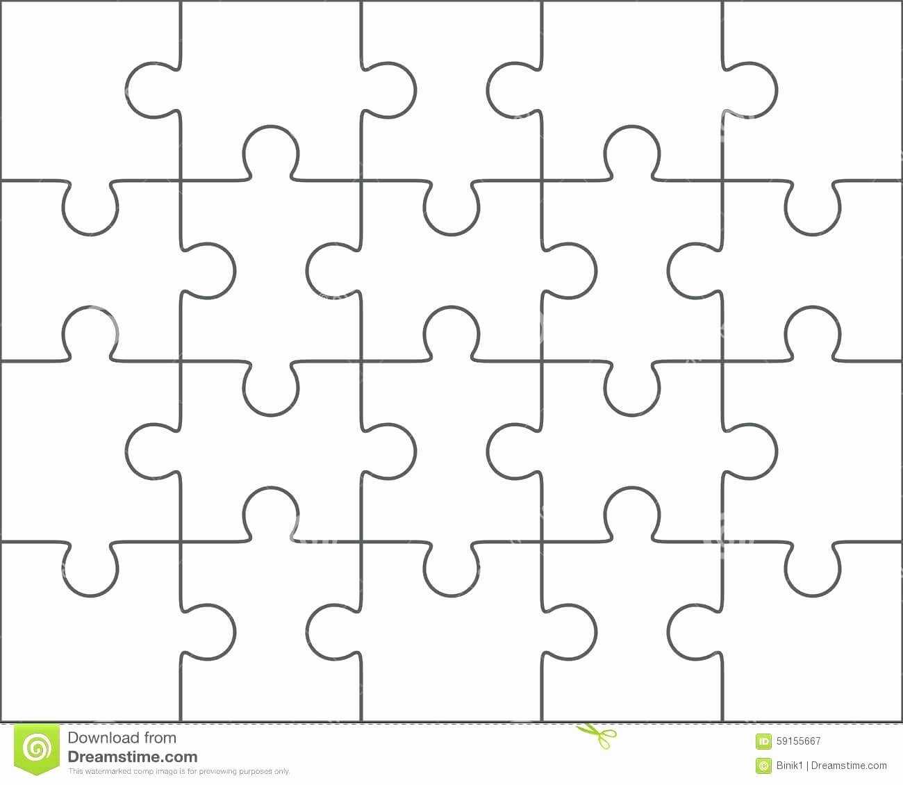 030 Puzzle Pieces Template For Word Best Of Piece Intended With Regard To Blank Jigsaw Piece Template