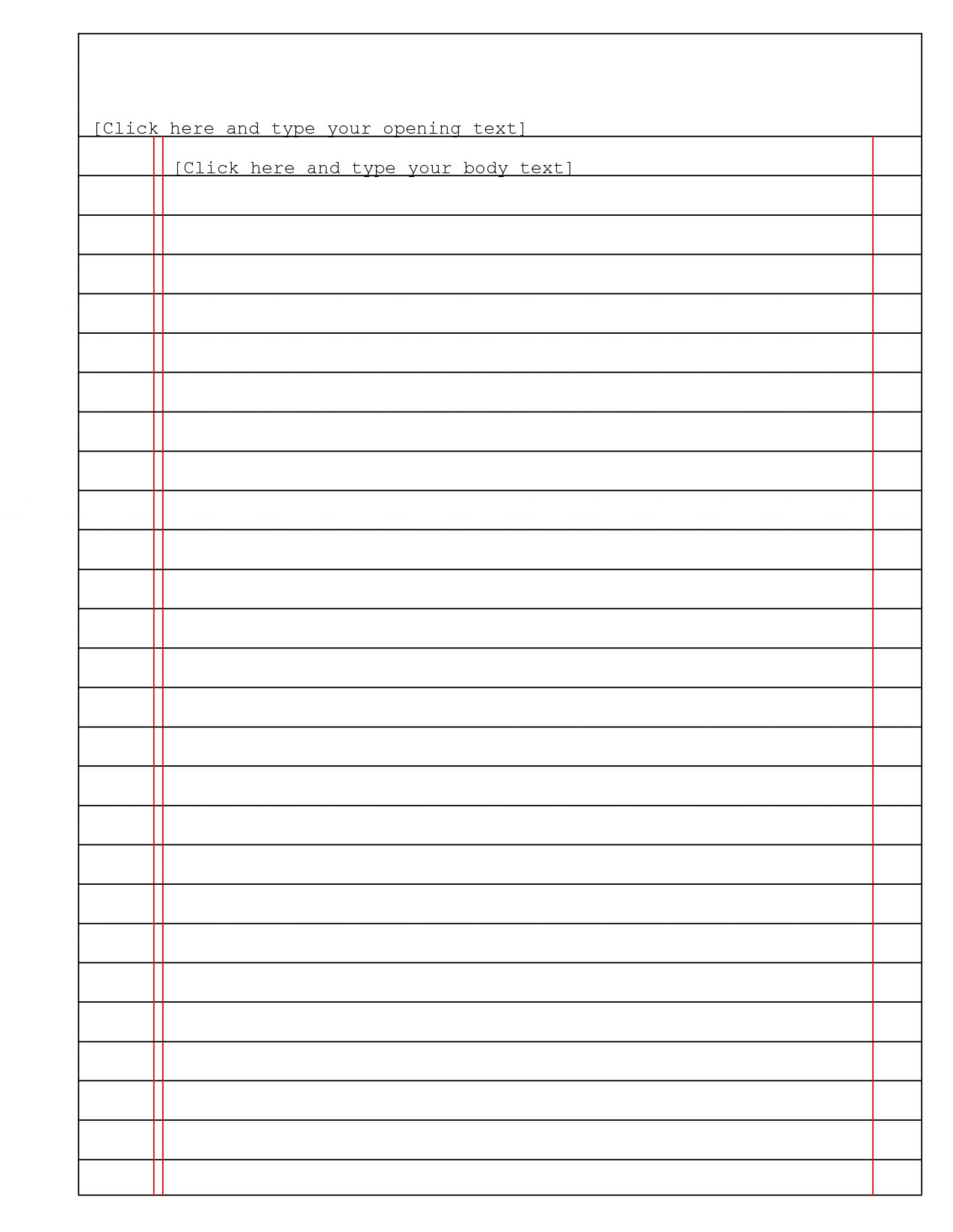 032 Microsoft Word Lined Paper Template Fantastic Ideas Ms In Ruled Paper Word Template