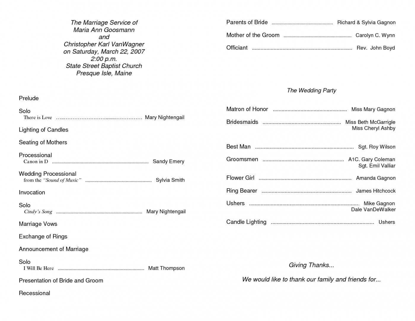 037 Church Program Template Free Ideas Word Best Throughout Church Program Templates Word