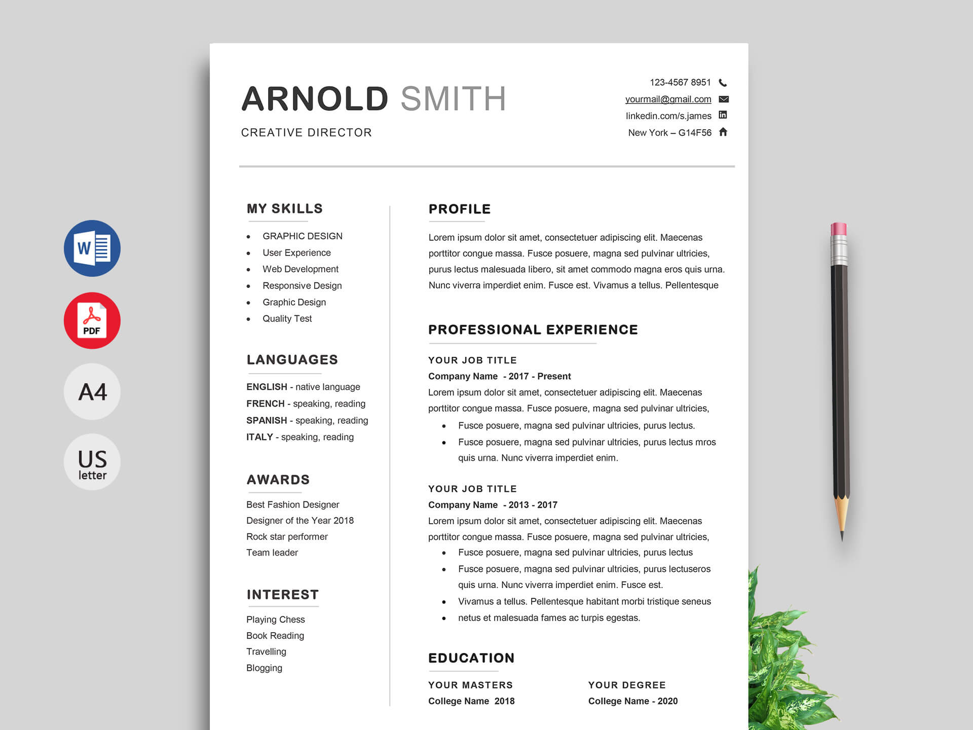 043 Simple Modern Resume Template Free Download Ideas With Regard To Free Downloadable Resume Templates For Word