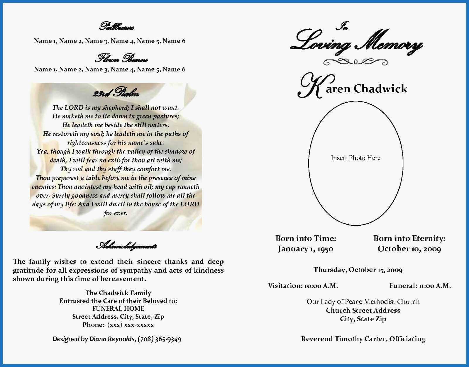 043 Template Ideas Free Obituary Fresh Microsoft Word Throughout Free Obituary Template For Microsoft Word