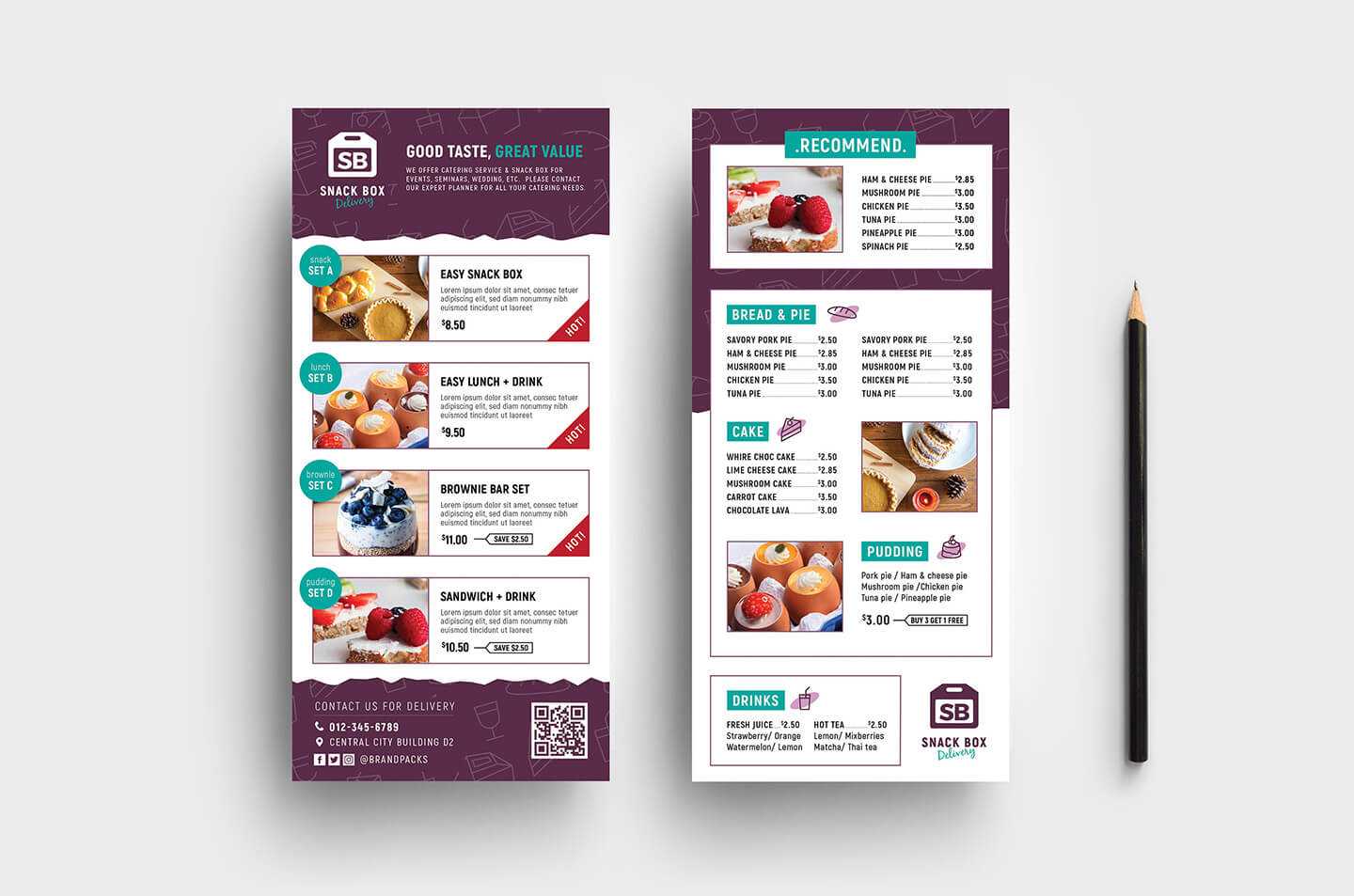 047 Template Ideas Free Menu Design Templates Dl Rack Card Regarding Free Rack Card Template Word