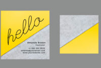 10 Clean &amp; Simple Business Card Templates Perfect For Any with Freelance Business Card Template