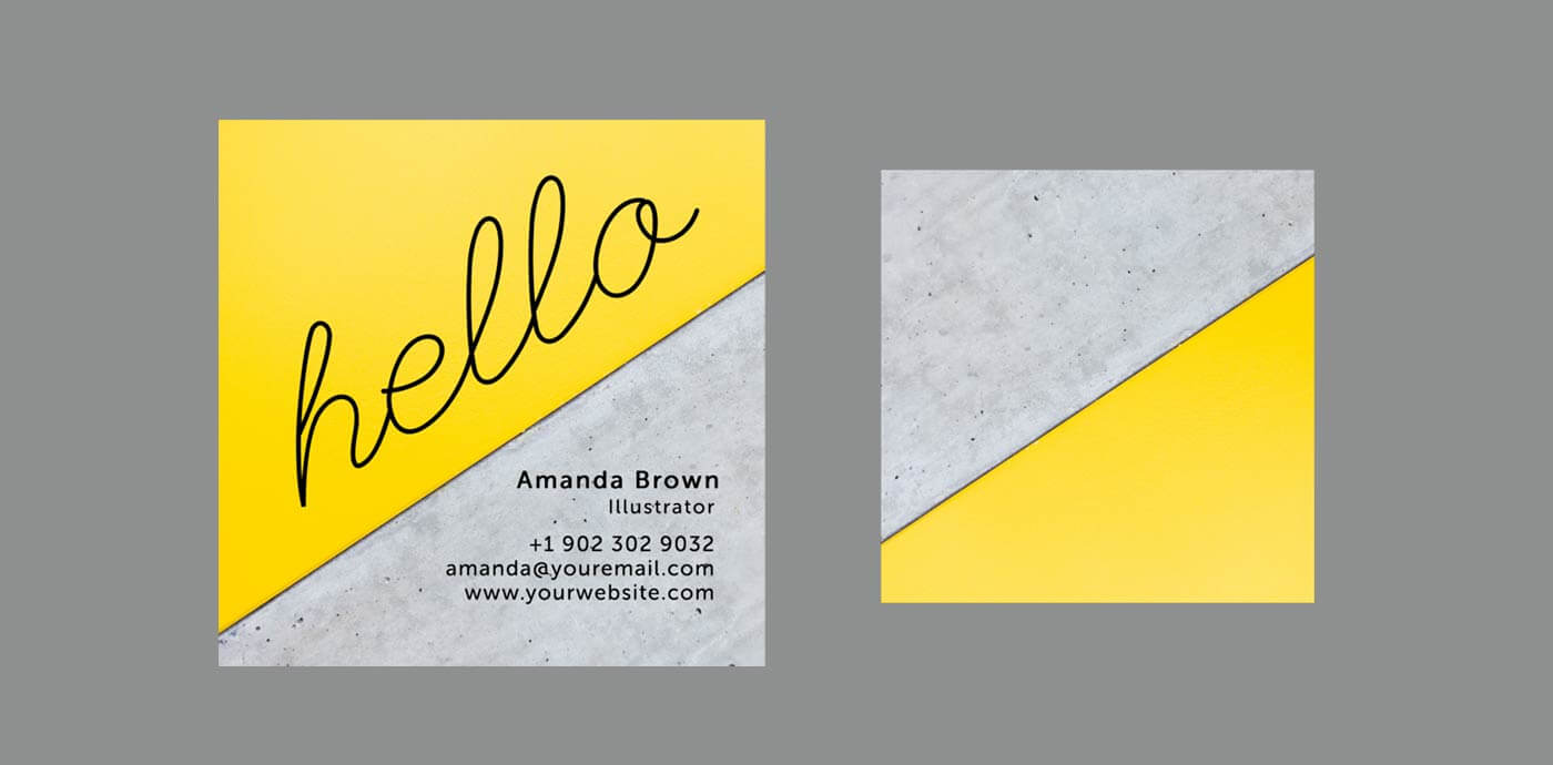 10 Clean & Simple Business Card Templates Perfect For Any With Freelance Business Card Template
