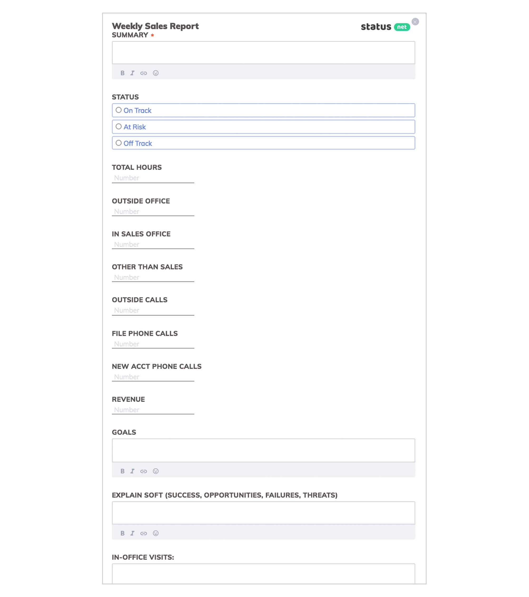 10 Outstanding Templates Of Weekly Reports | Free Download Intended For Sales Management Report Template