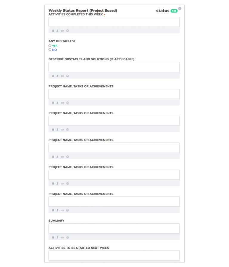 Month End Report Template