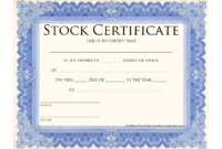 10+ Share Certificate Templates | Word, Excel &amp; Pdf intended for Stock Certificate Template Word