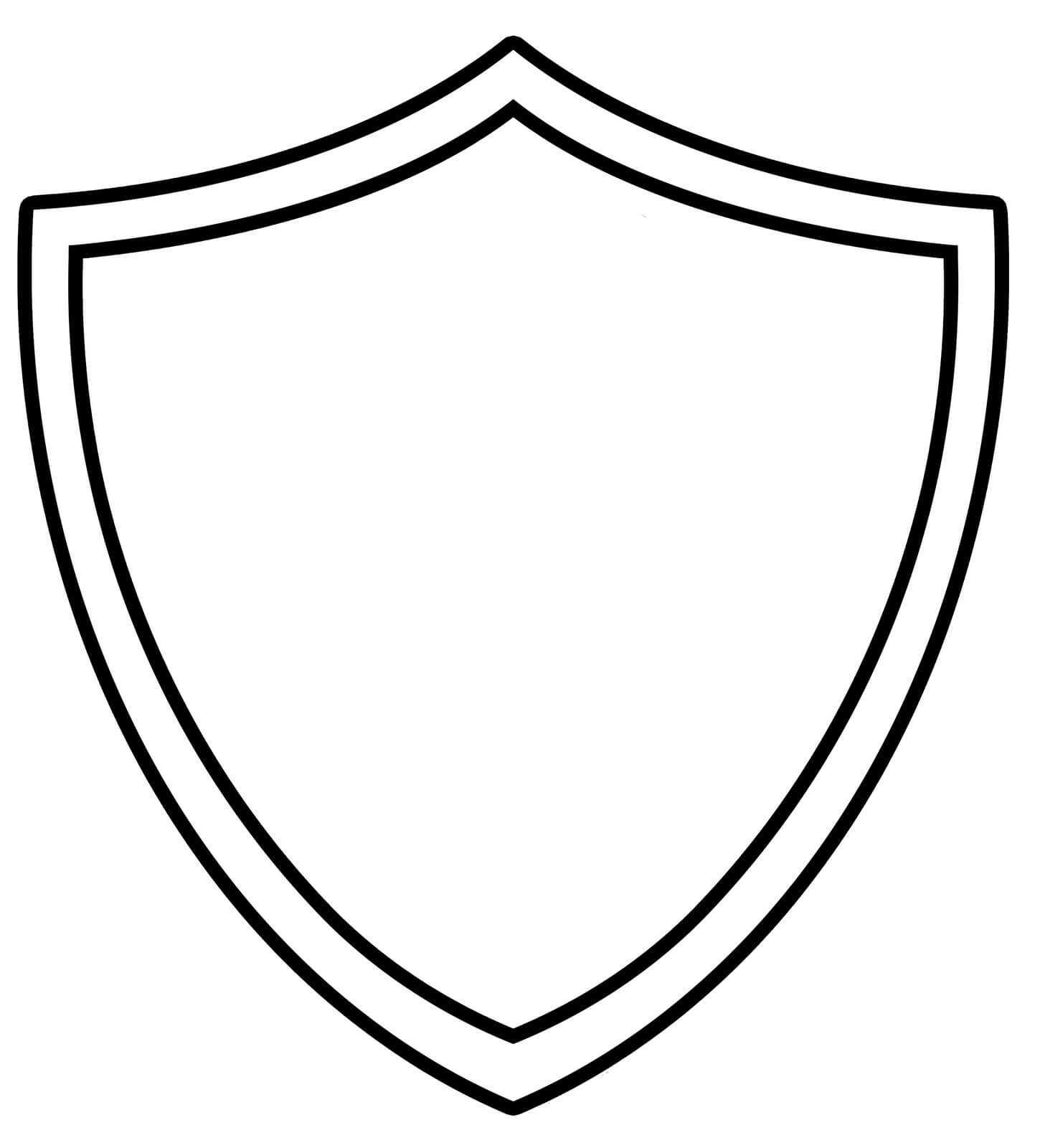 10 Shield Design Template Images – Blank Superhero Shield Intended For Blank Shield Template Printable