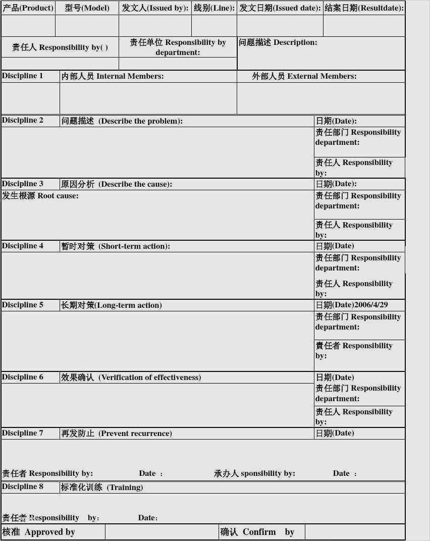 11. 8D Report Vorlage Inspiration Reklamationsmanagement 8D For 8D Report Format Template