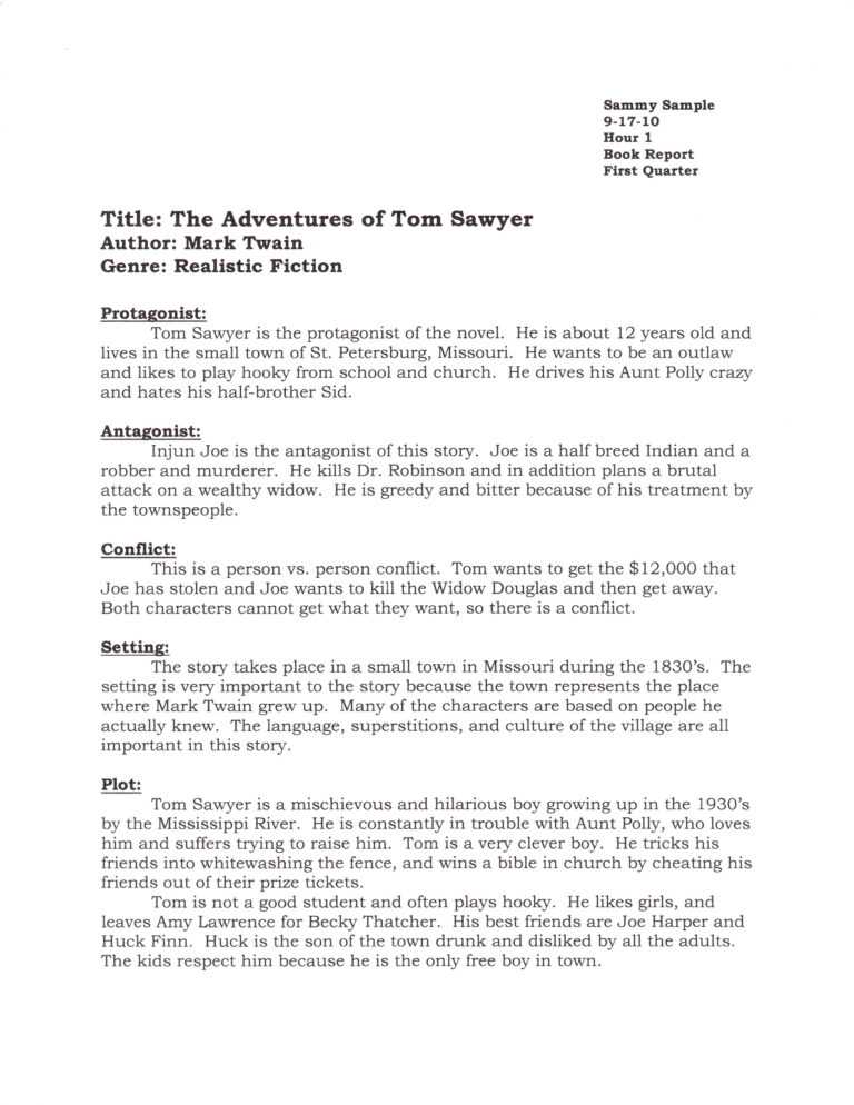 How To Write A Book Report For College Level & High School