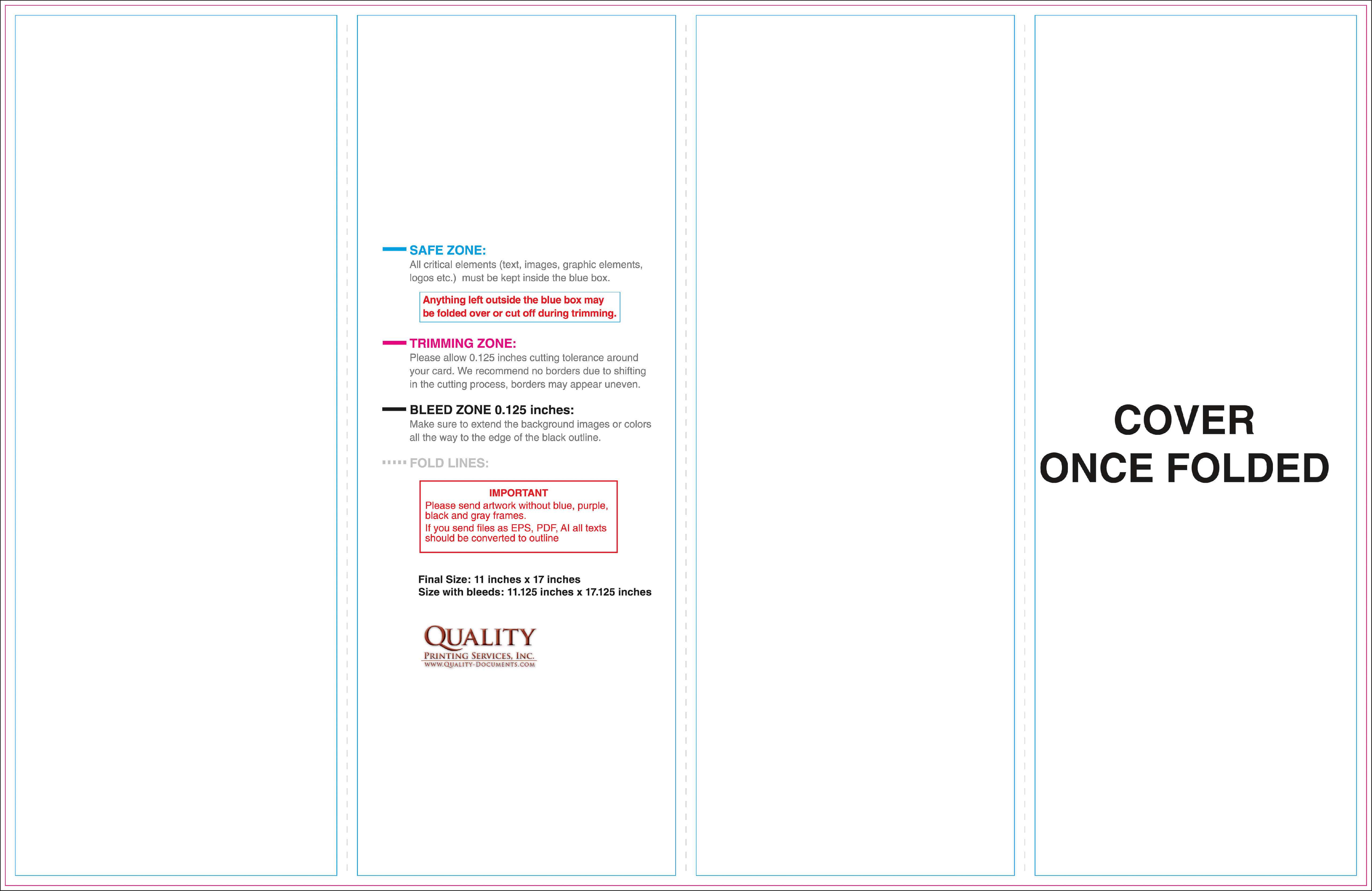 11X17 Brochure Templates Regarding 11X17 Brochure Template