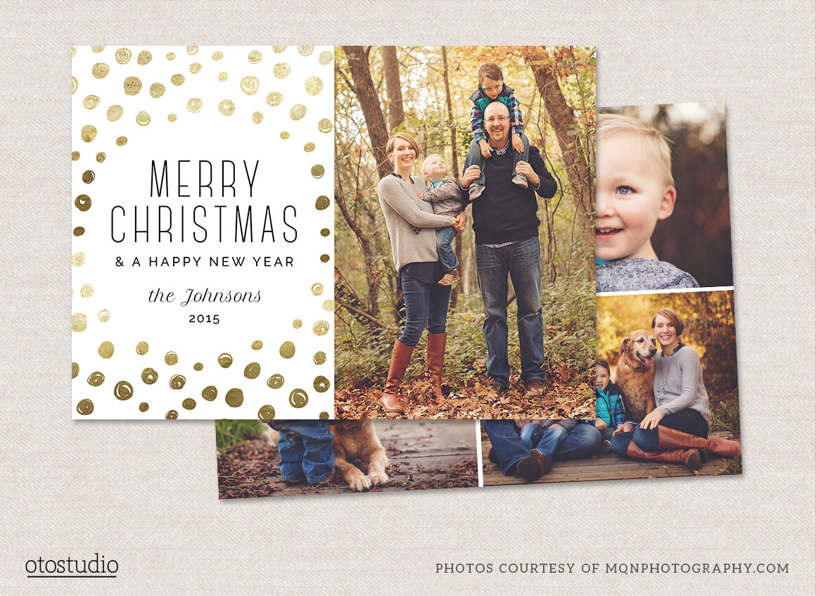 12 Christmas Card Photoshop Templates To Get You Up And For Christmas Photo Card Templates Photoshop