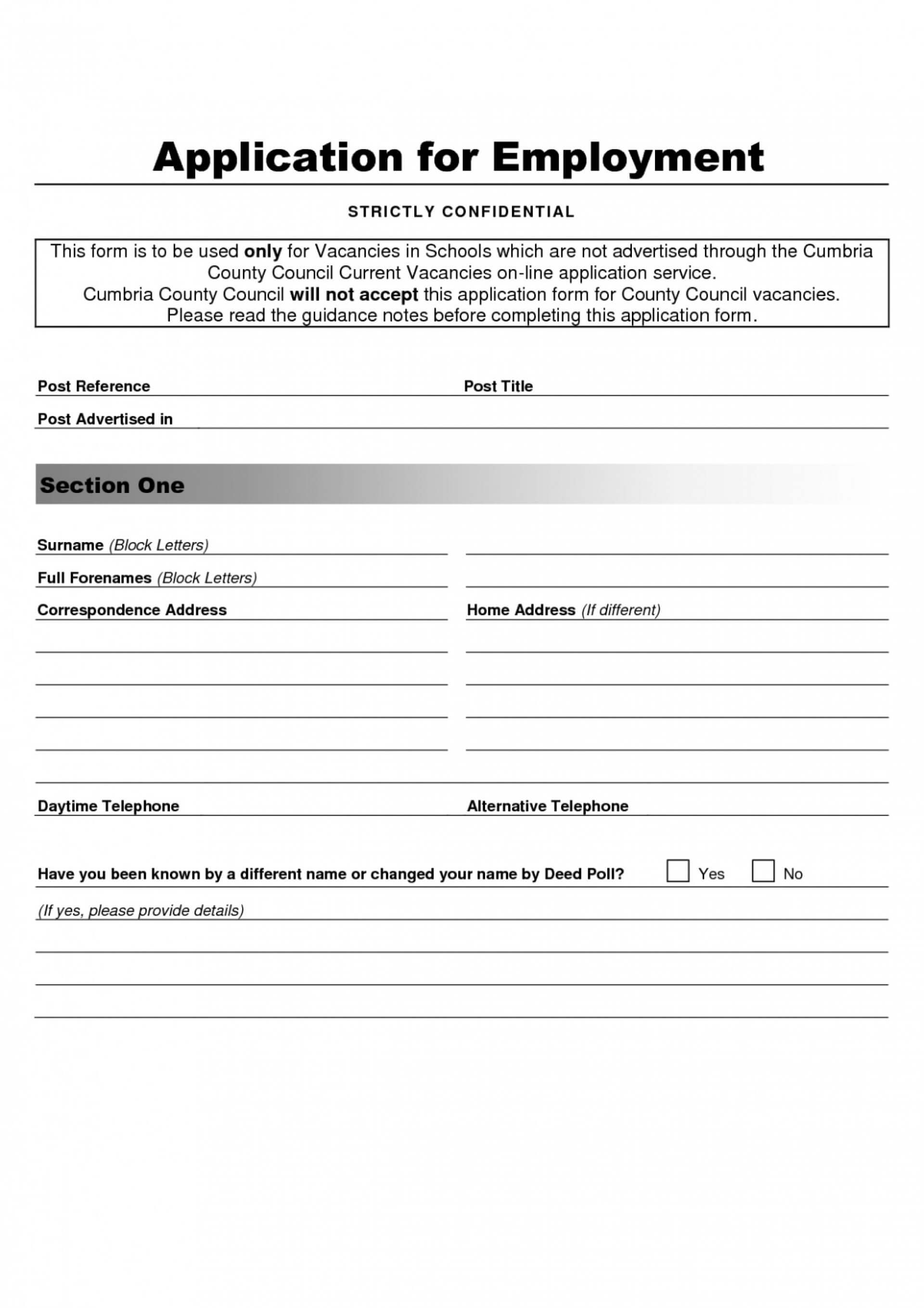 12+ Format Of Application Form | Leterformat With Job Application Template Word Document