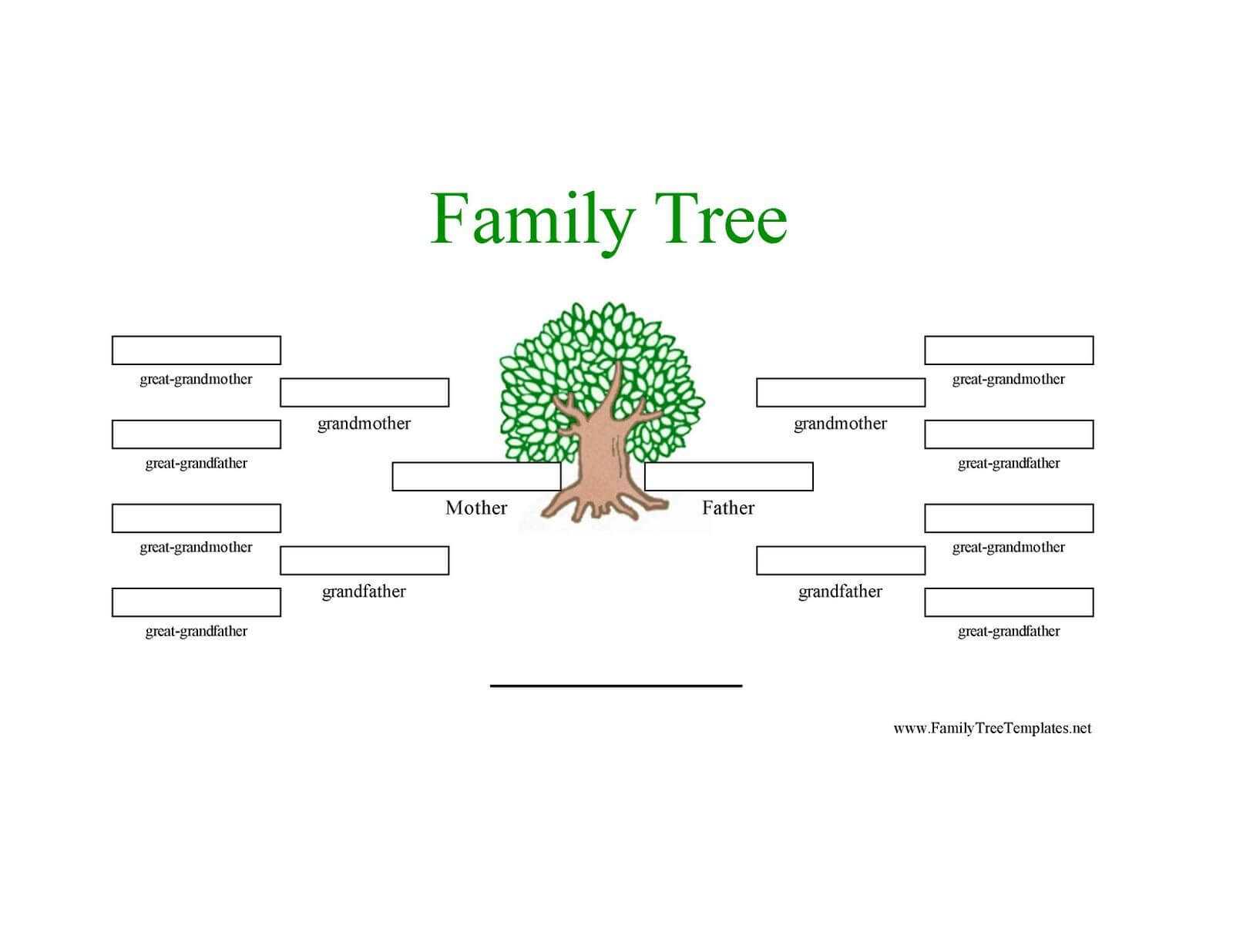 12 Generation Family Tree Sample | Generations Family Tree With Blank Family Tree Template 3 Generations