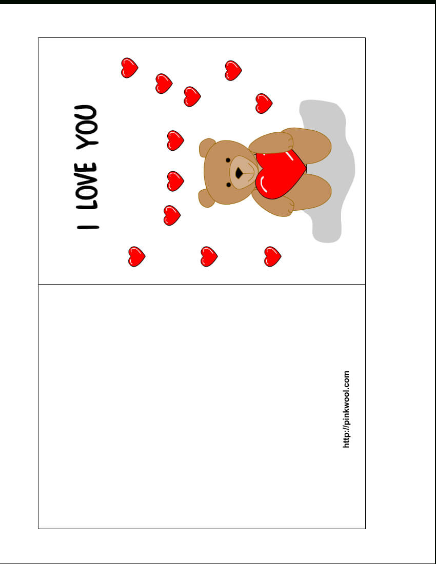 13 Free Card Templates For Printing Images – Valentine's Day With Regard To Free Templates For Cards Print
