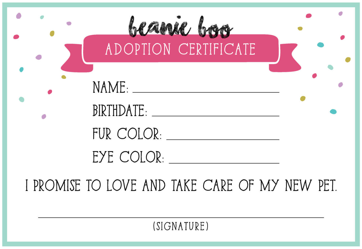 14+ Adoption Certificate Templates | Proto Politics Regarding Toy Adoption Certificate Template