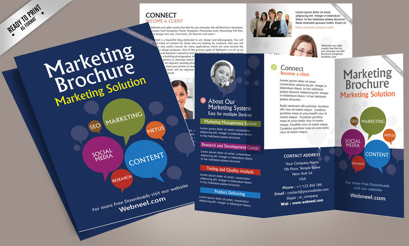 14 Marketing Brochure Design Template – Freedownload In Creative Brochure Templates Free Download