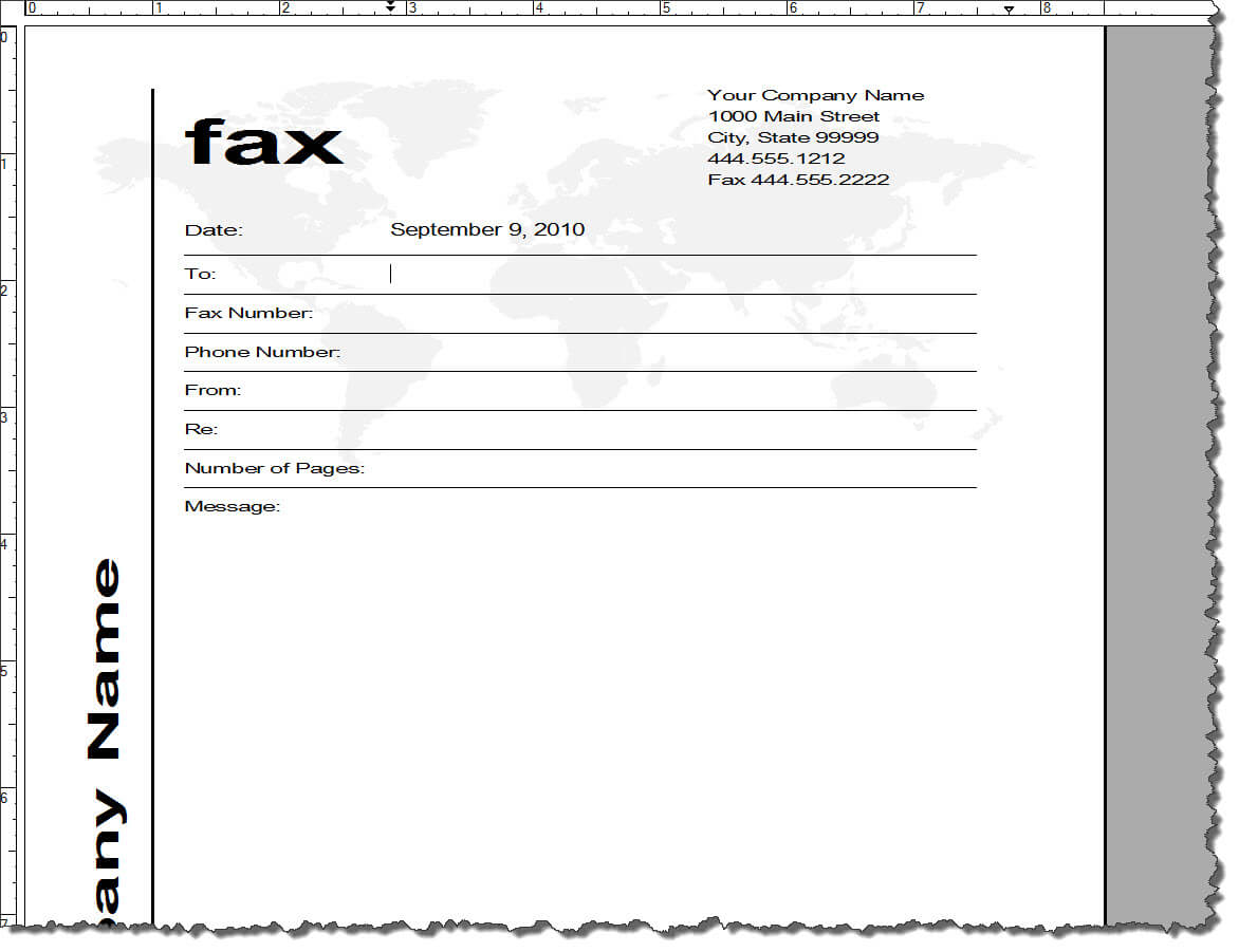 15 Cover Page Template Word 2010 Images – Cover Page For Fax Cover Sheet Template Word 2010