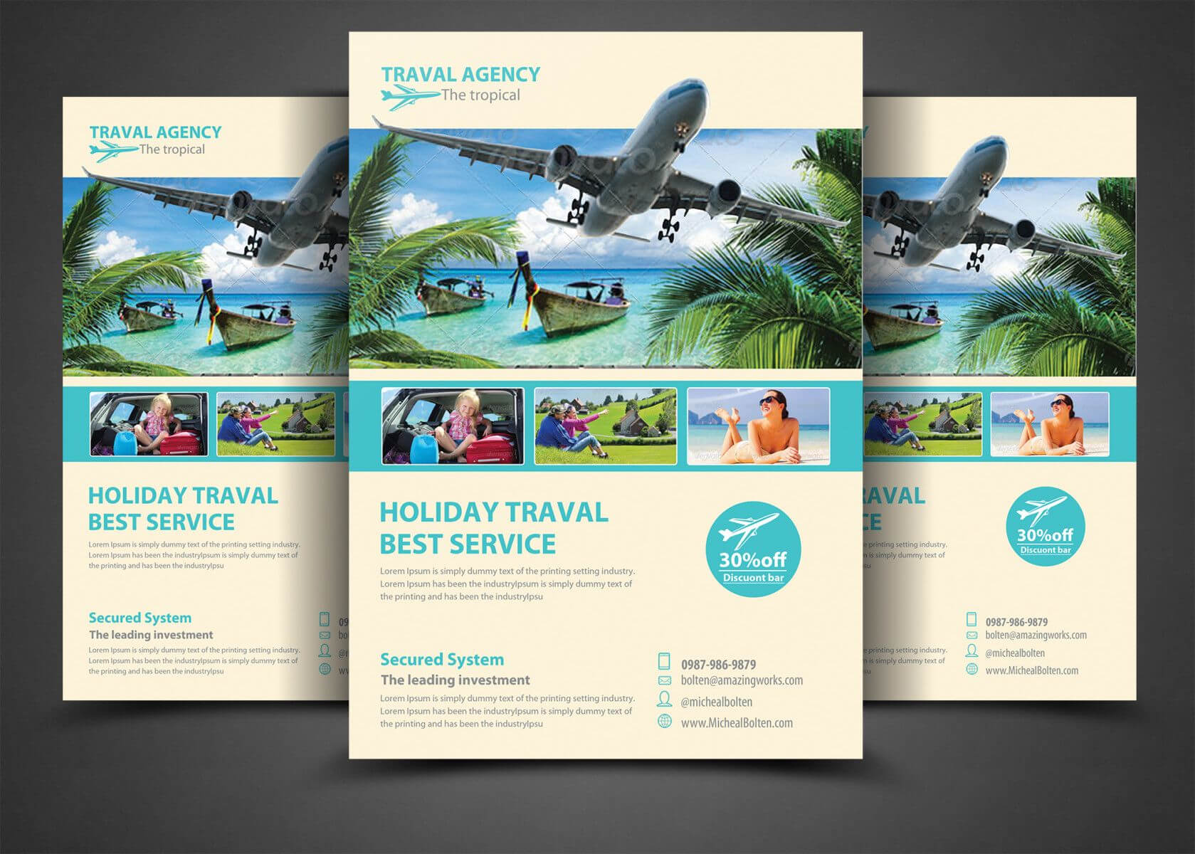 15+ Travel & Tourism Flyer Psd Templates | Tourism Flyers With Travel And Tourism Brochure Templates Free