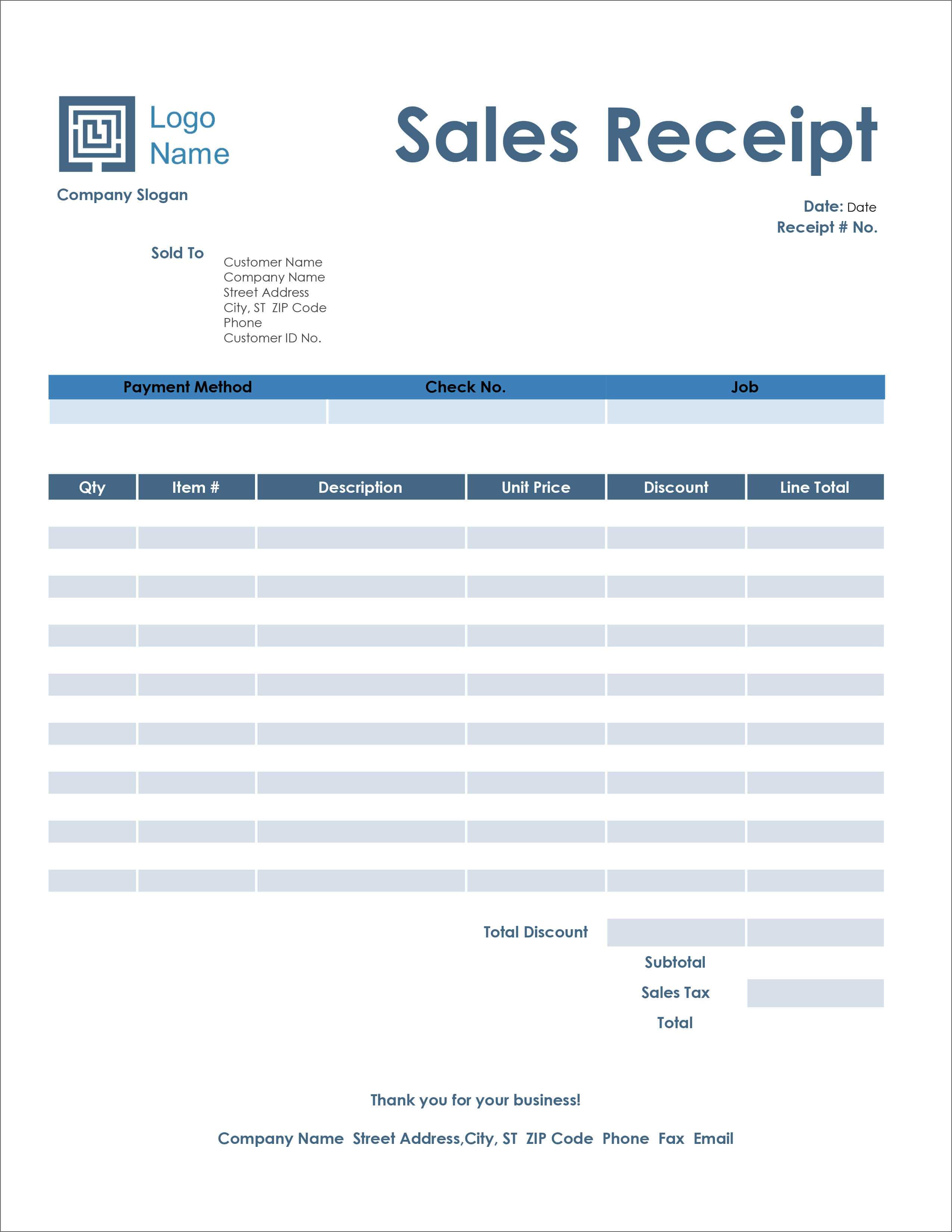 16 Free Receipt Templates – Download For Microsoft Word For Microsoft Office Word Invoice Template