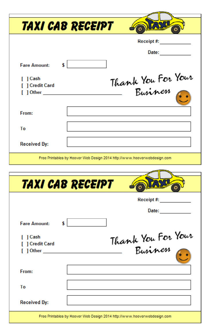 16+ Free Taxi Receipt Templates – Make Your Taxi Receipts Easily Pertaining To Blank Taxi Receipt Template