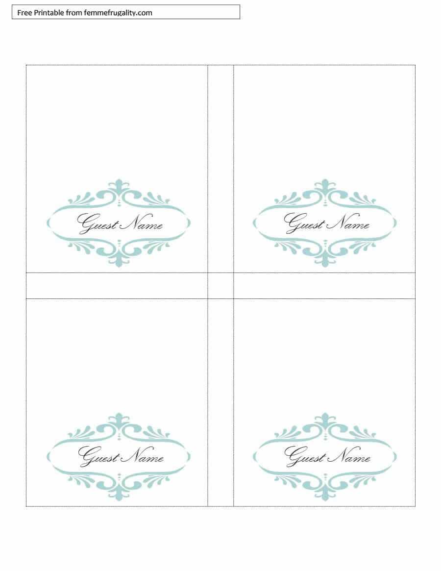 16 Printable Table Tent Templates And Cards ᐅ Template Lab For Free Tent Card Template Downloads