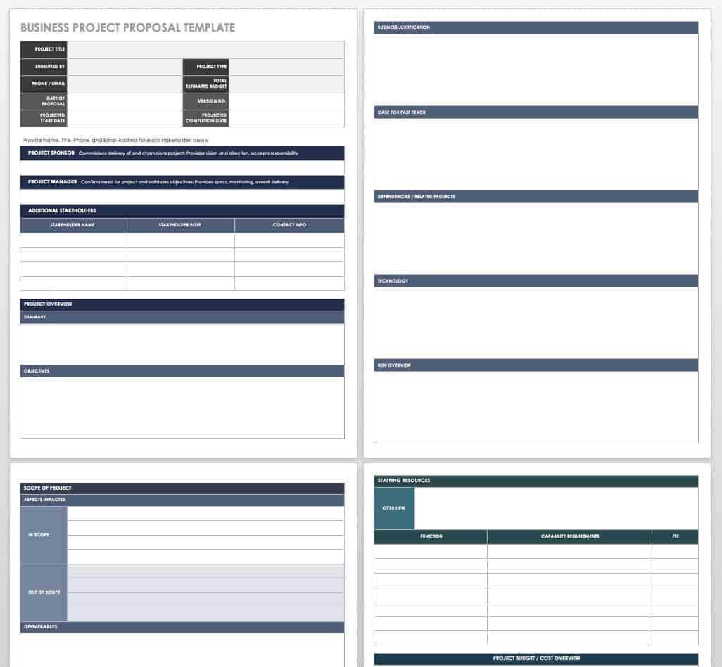 17 Free Project Proposal Templates + Tips | Smartsheet Throughout Free Business Proposal Template Ms Word