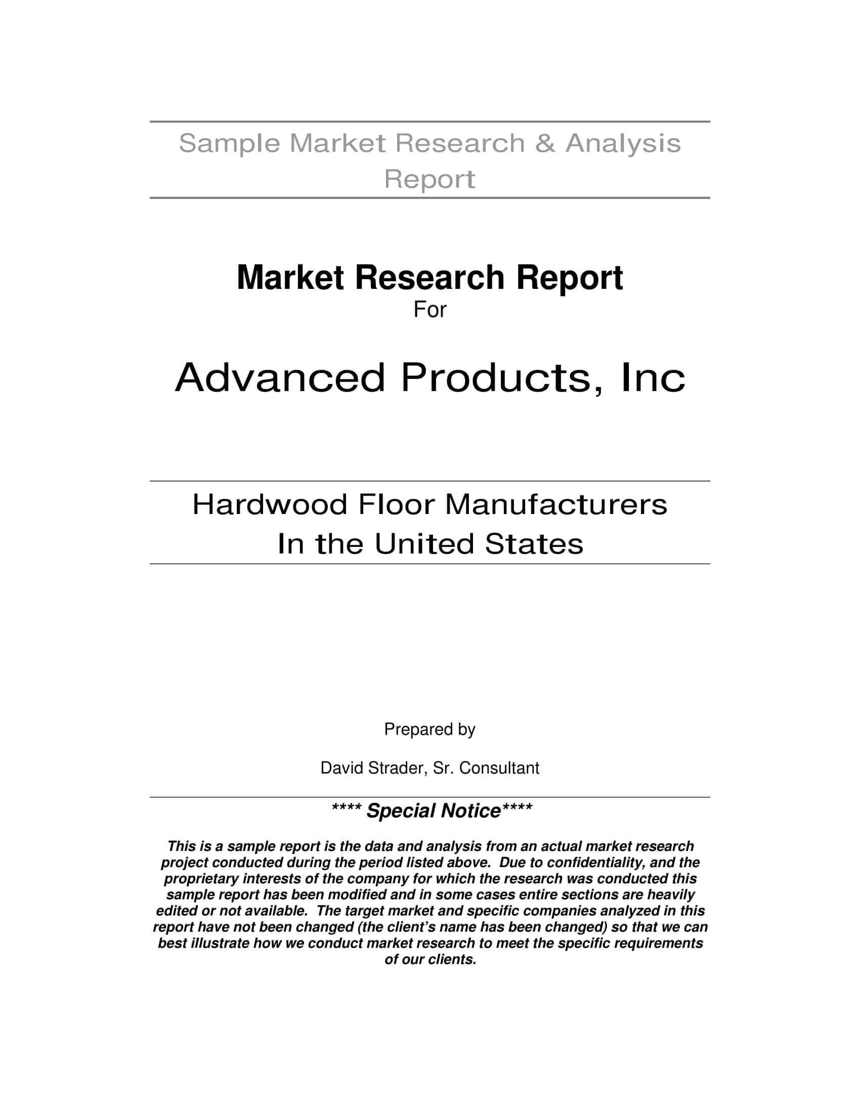 18+ Market Analysis Examples – Pdf, Word, Pages | Examples Intended For Market Research Report Template