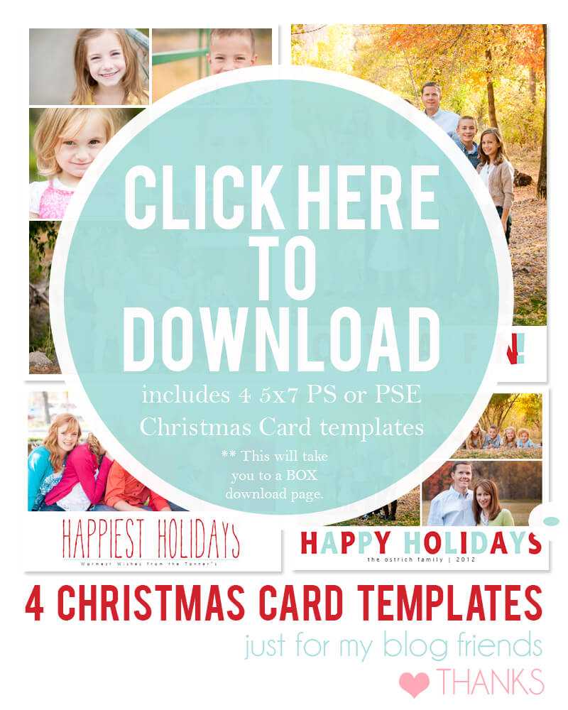 19 Christmas Card Photoshop Templates Free Images – Free Regarding Free Photoshop Christmas Card Templates For Photographers