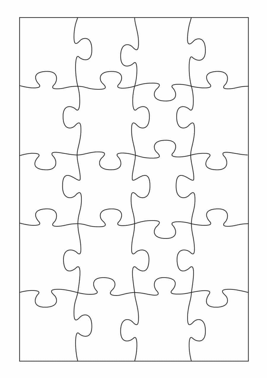 19 Printable Puzzle Piece Templates ᐅ Template Lab Inside Blank Jigsaw Piece Template