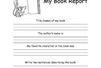 1St Grade Book Report Template - Atlantaauctionco with regard to 1St Grade Book Report Template