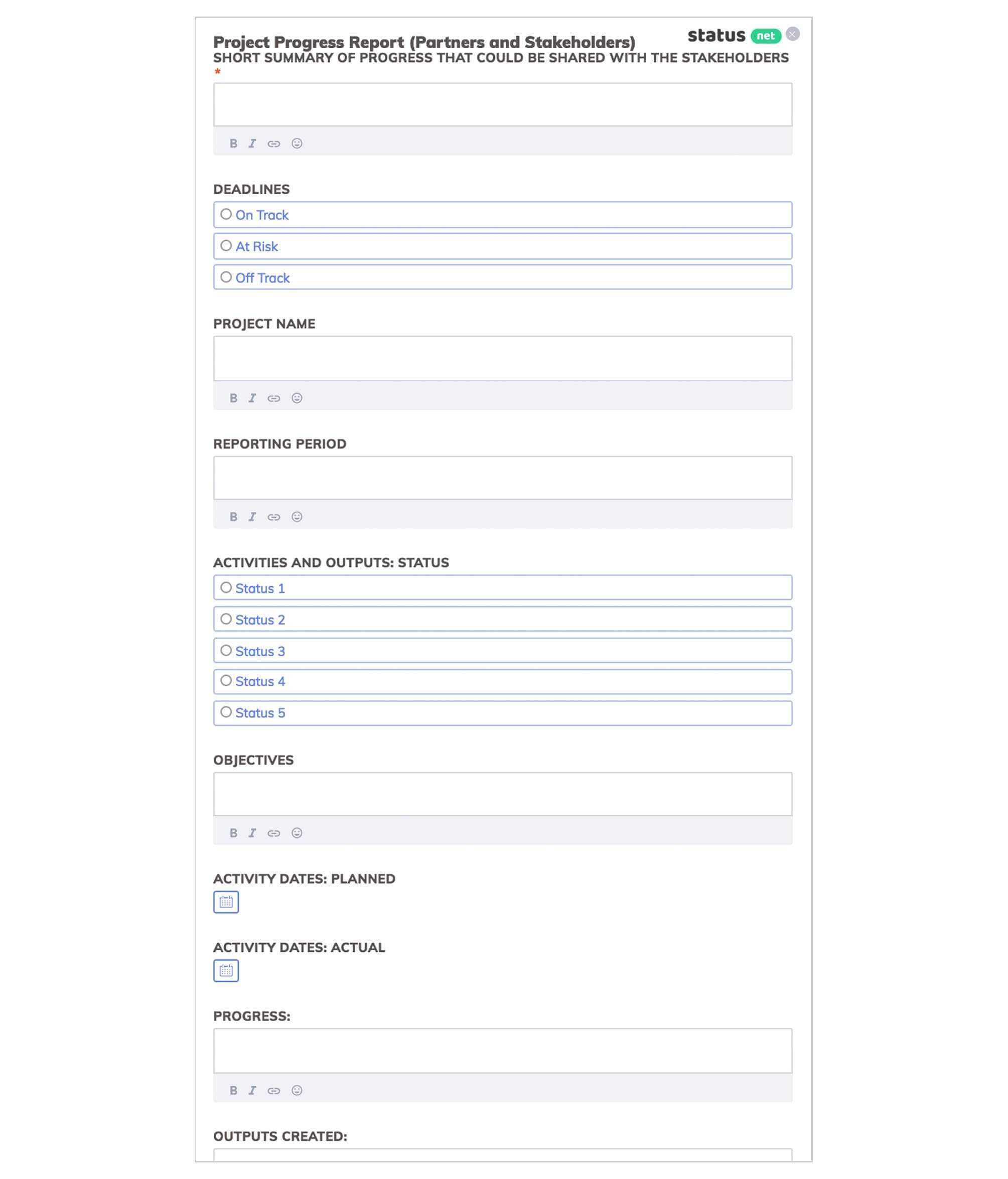 2 Incredible Project Progress Report Templates | Free Download Inside Implementation Report Template