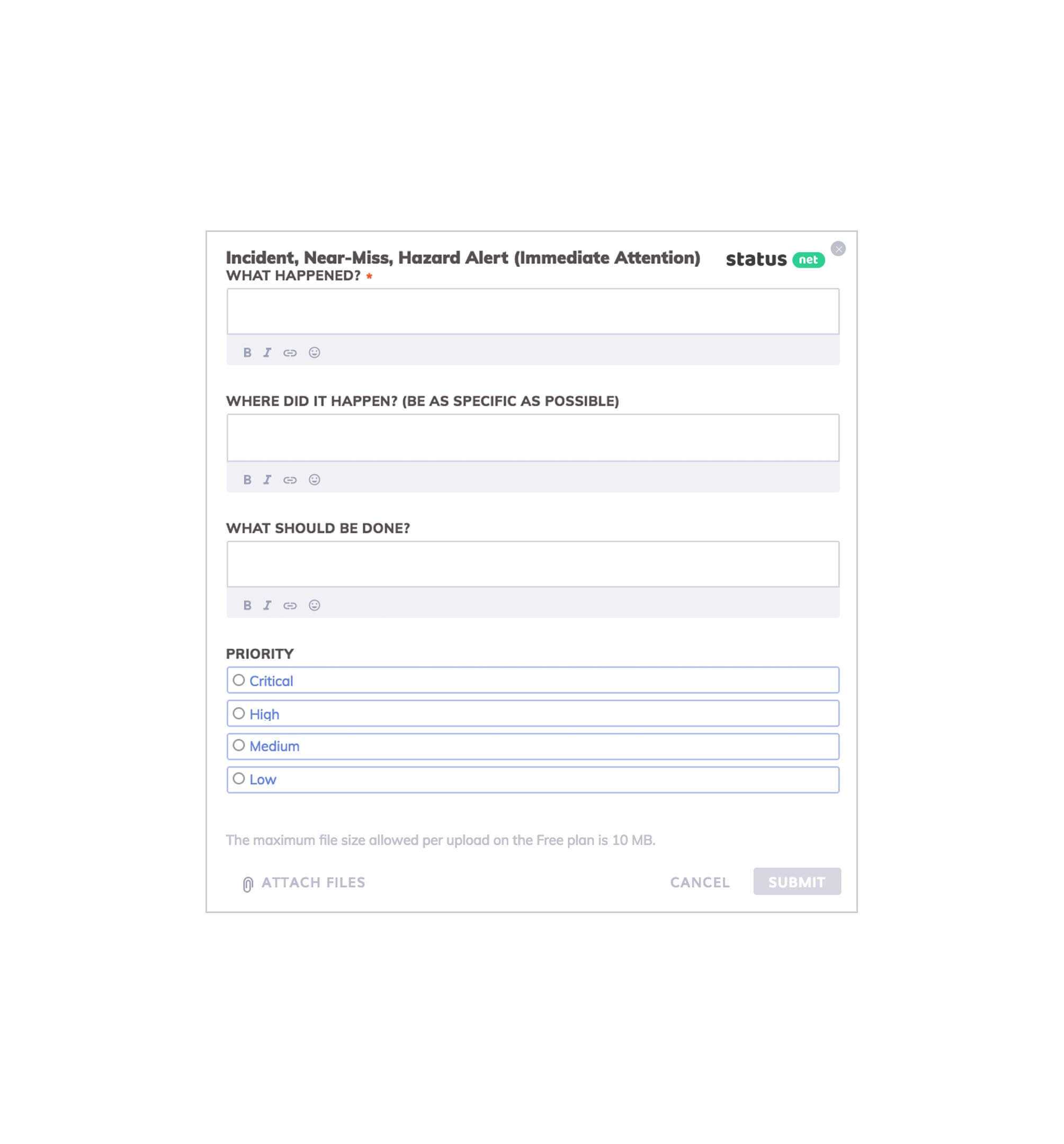 2 Key Elements Of A Near Miss Report [Free Form Templates] With Regard To Near Miss Incident Report Template