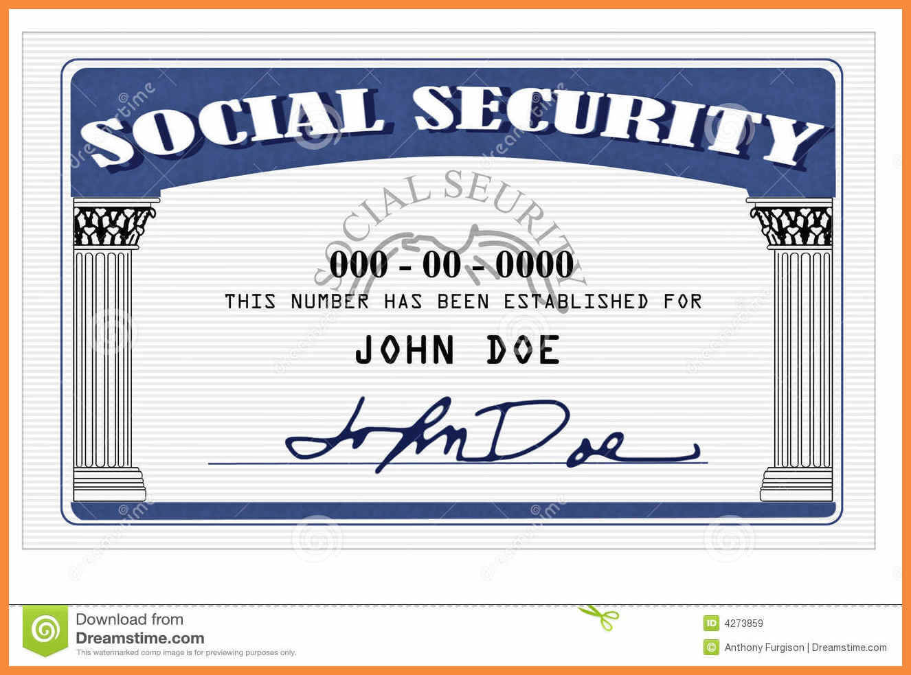 20+ Blank Social Security Card Template With Regard To Ss Card Template