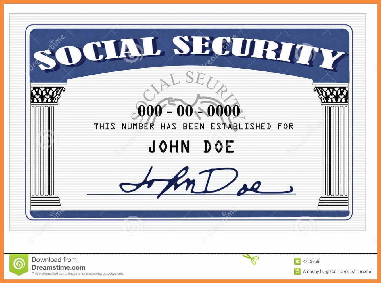 20+ Blank Social Security Card Template With Regard To Ss Card Template