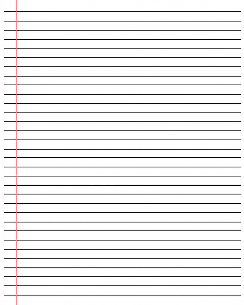 20+ Free Printable Blank Lined Paper Template In Pdf & Word Pertaining To Notebook Paper Template For Word