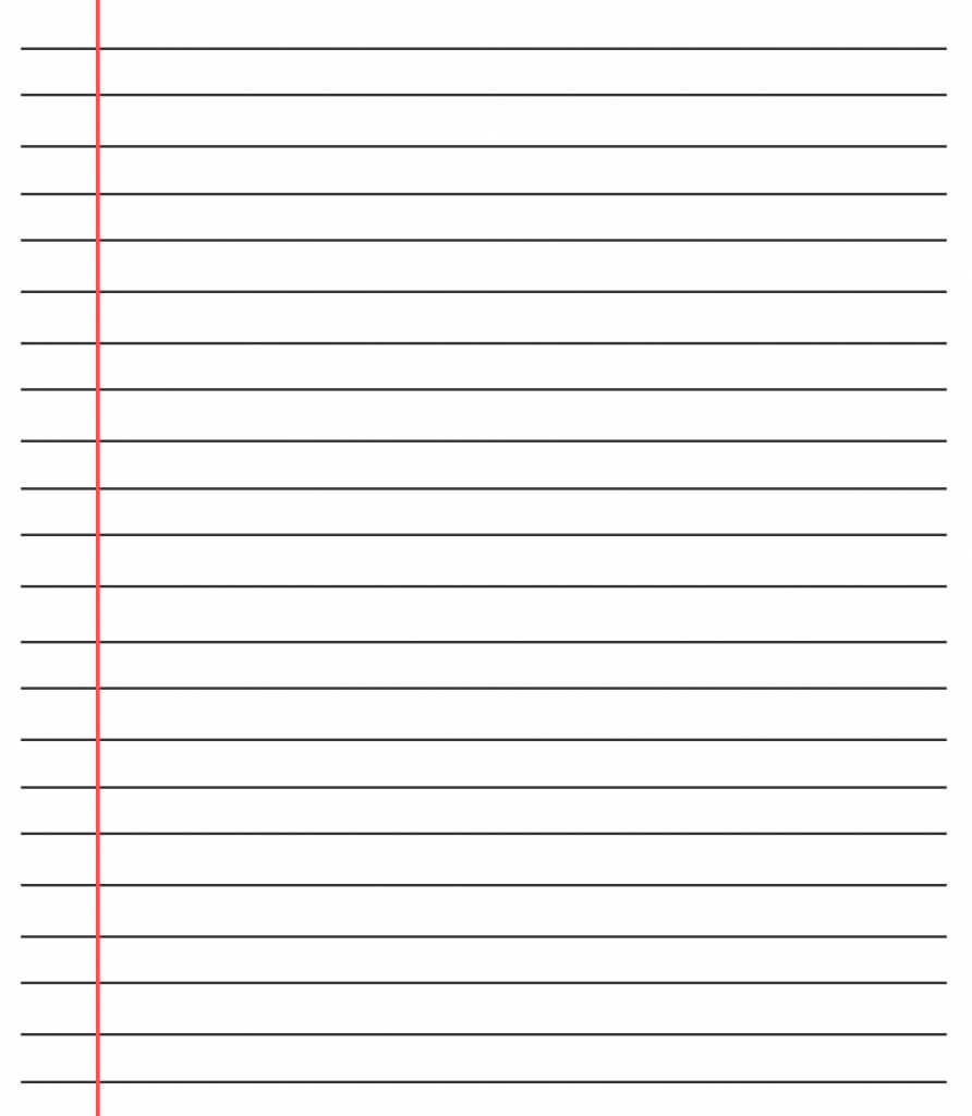 20+ Free Printable Blank Lined Paper Template In Pdf & Word With Regard To Ruled Paper Template Word