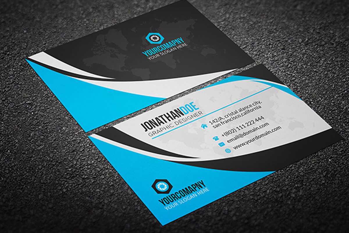 200 Free Business Cards Psd Templates – Creativetacos Inside Calling Card Template Psd