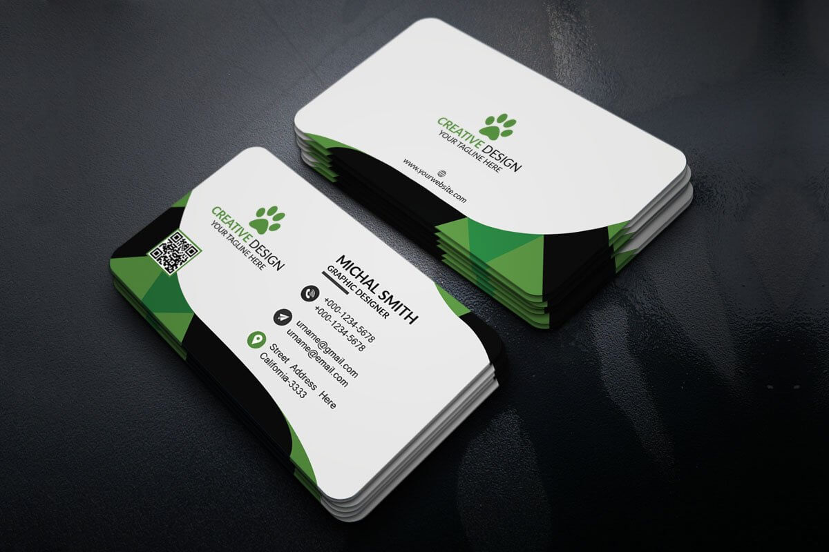 200 Free Business Cards Psd Templates – Creativetacos Regarding Create Business Card Template Photoshop