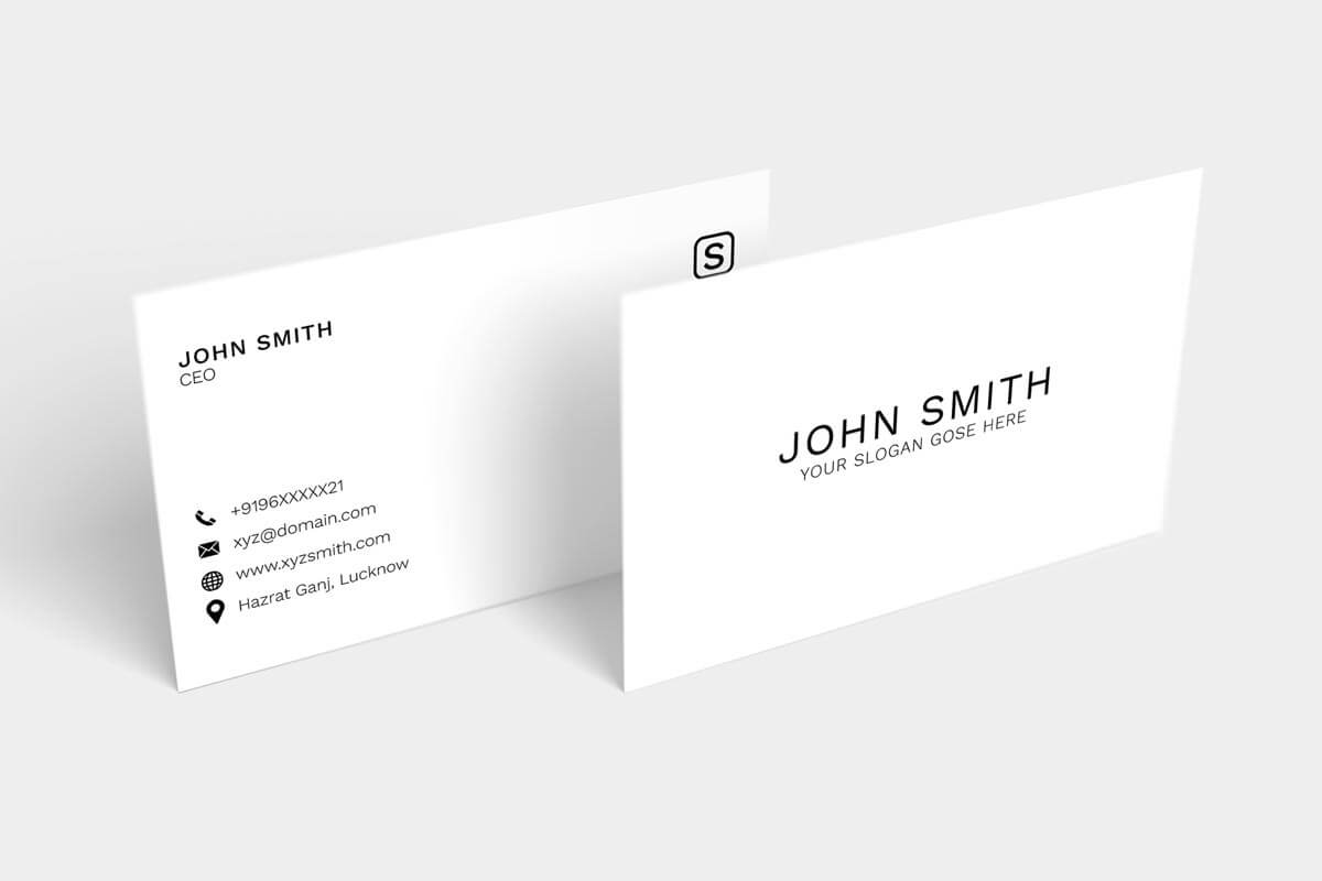 200 Free Business Cards Psd Templates – Creativetacos With Blank Business Card Template Psd