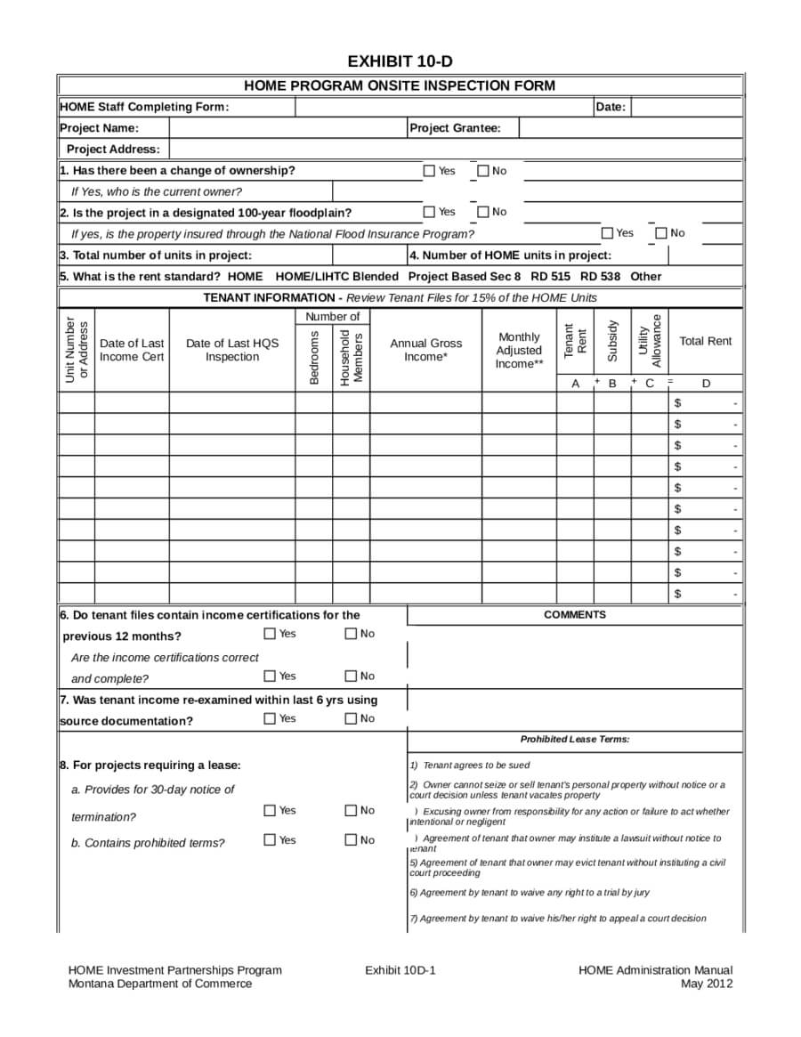 2019 Home Inspection Report – Fillable, Printable Pdf Intended For Pre Purchase Building Inspection Report Template