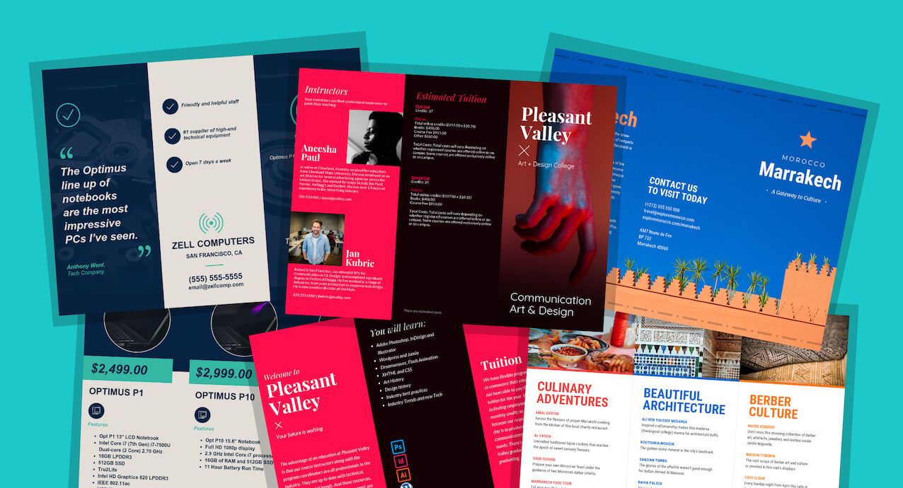 21 Brochure Templates And Design Tips To Promote Your Intended For Good Brochure Templates
