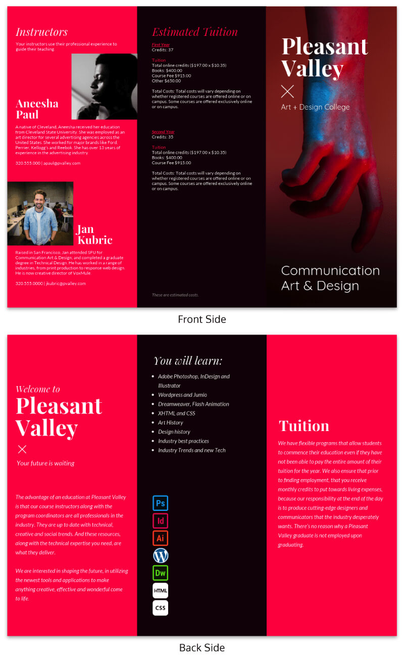21 Brochure Templates And Design Tips To Promote Your Throughout 12 Page Brochure Template