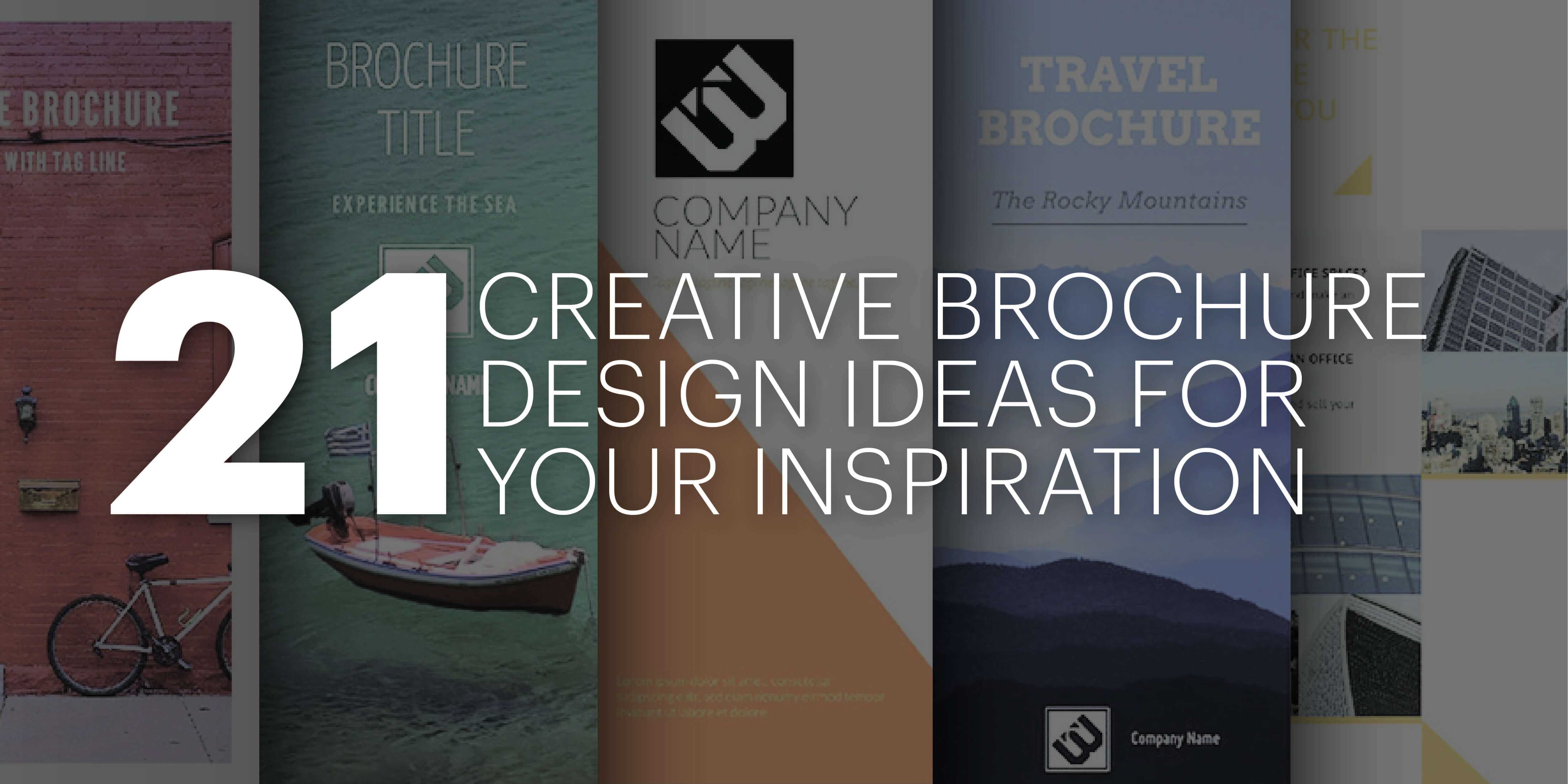 21 Creative Brochure Cover Design Ideas For Your Inspiration Within E Brochure Design Templates