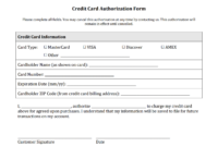 21+ Credit Card Authorization Form Template Pdf Fillable 2019!! for Credit Card Payment Form Template Pdf
