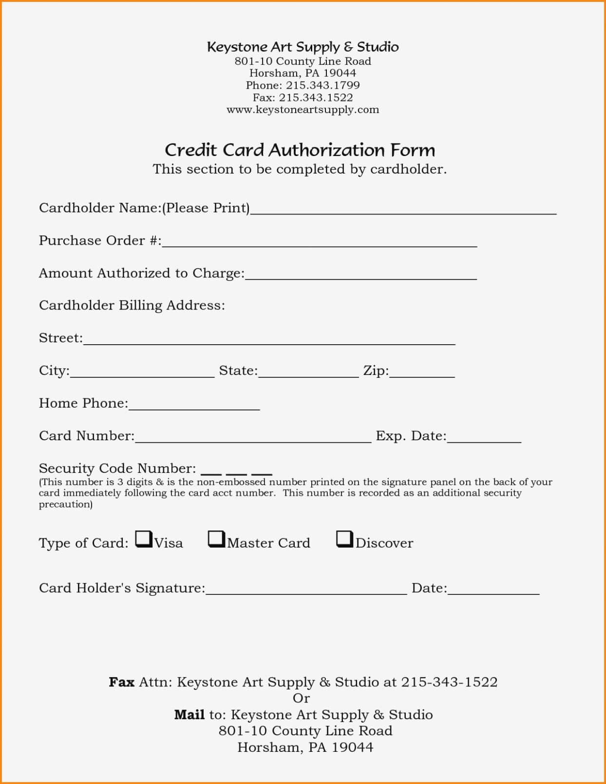 21+ Credit Card Authorization Form Template Pdf Fillable 2019!! Inside Credit Card Authorization Form Template Word