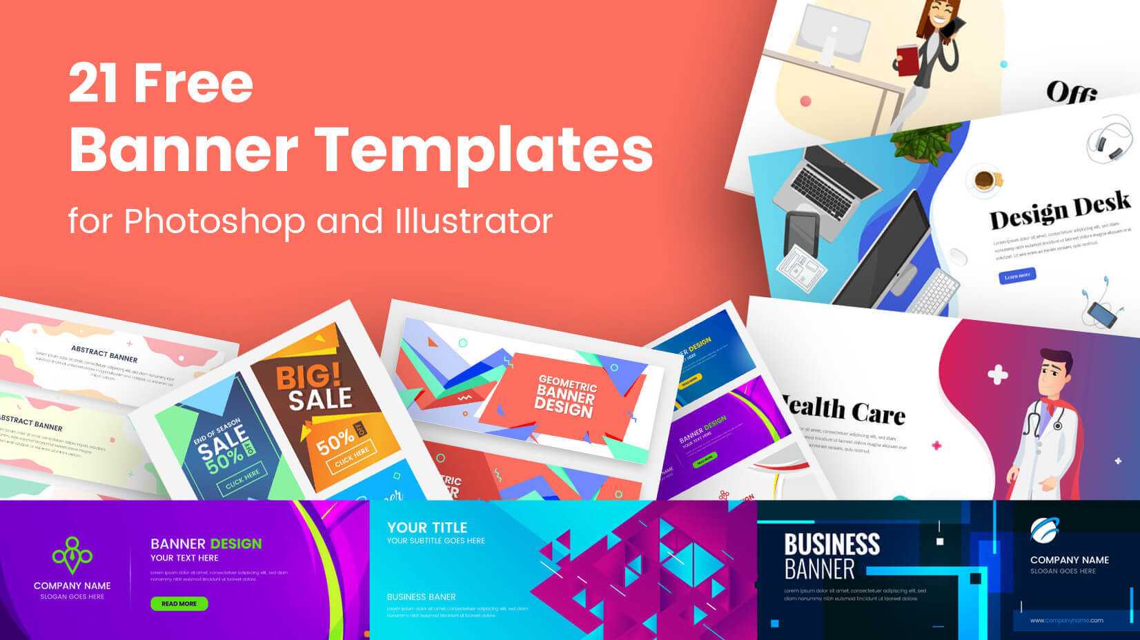 21 Free Banner Templates For Photoshop And Illustrator Inside Adobe Photoshop Banner Templates