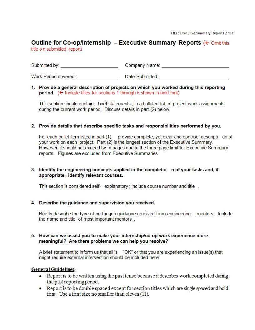 22+ Executive Summary Samples – Pdf, Doc | Examples Within Executive Summary Report Template